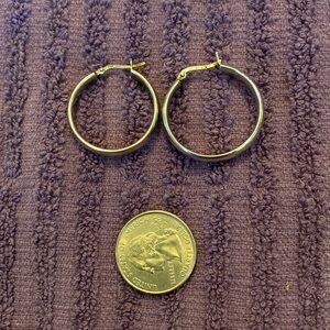 Small hoop earrings
